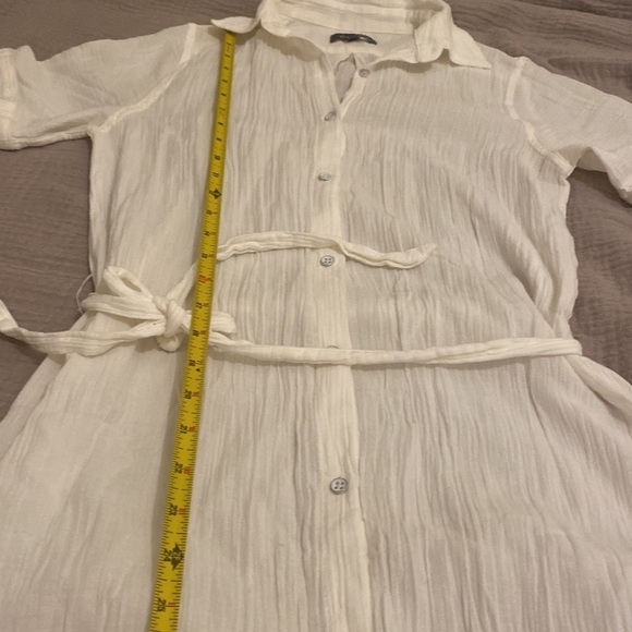 DL1961 Fire Island white shirt dress. Size S - Picture 13 of 15